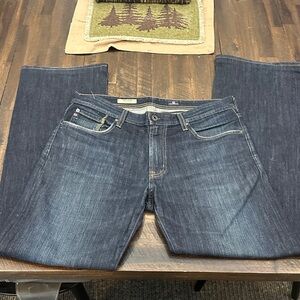 AG Adriano Goldschmied Indigo Straight Jeans